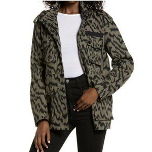 NWT Avec Les Filles Cotton Canvas Cargo Jacket - Large  $225